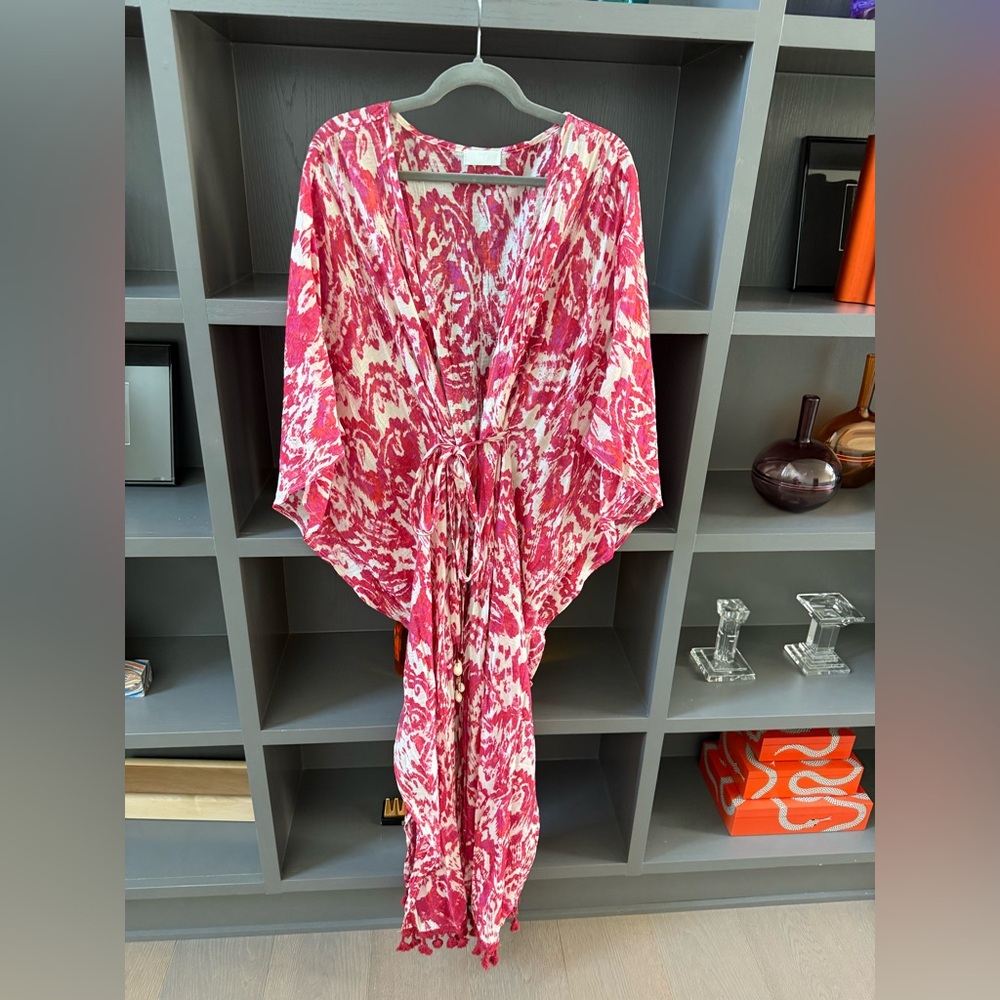 Q2 Long Print Beach Coverup